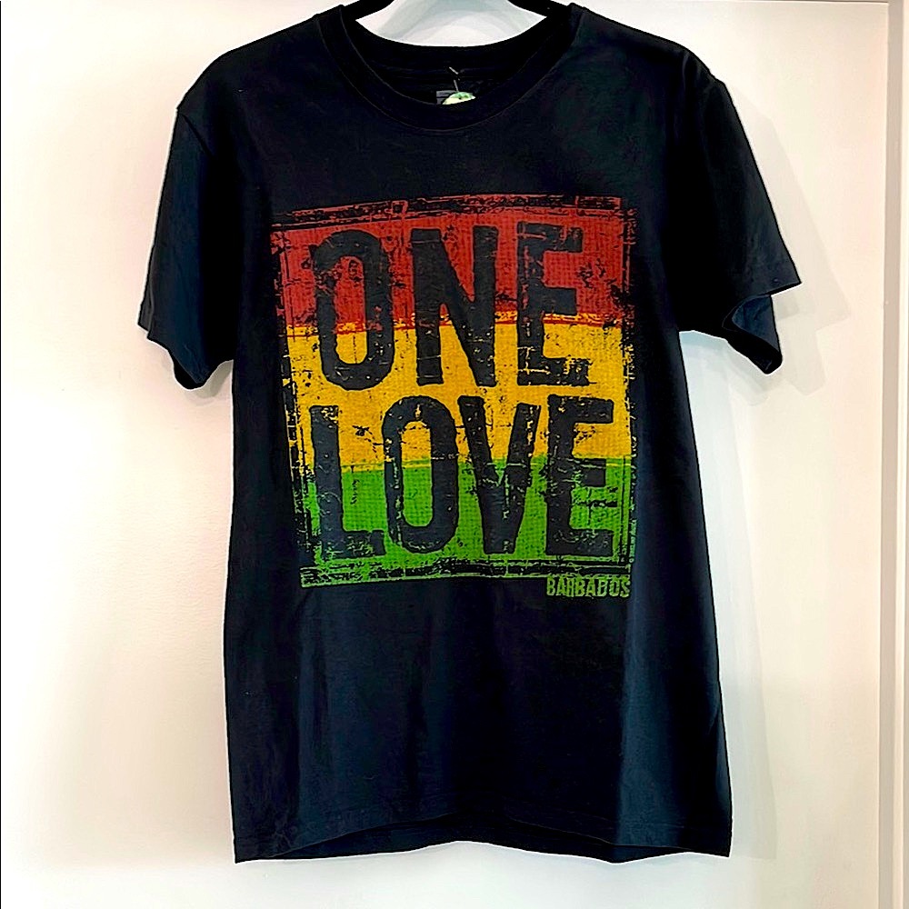 Short Sleeve Tee with ONE LOVE Graphic